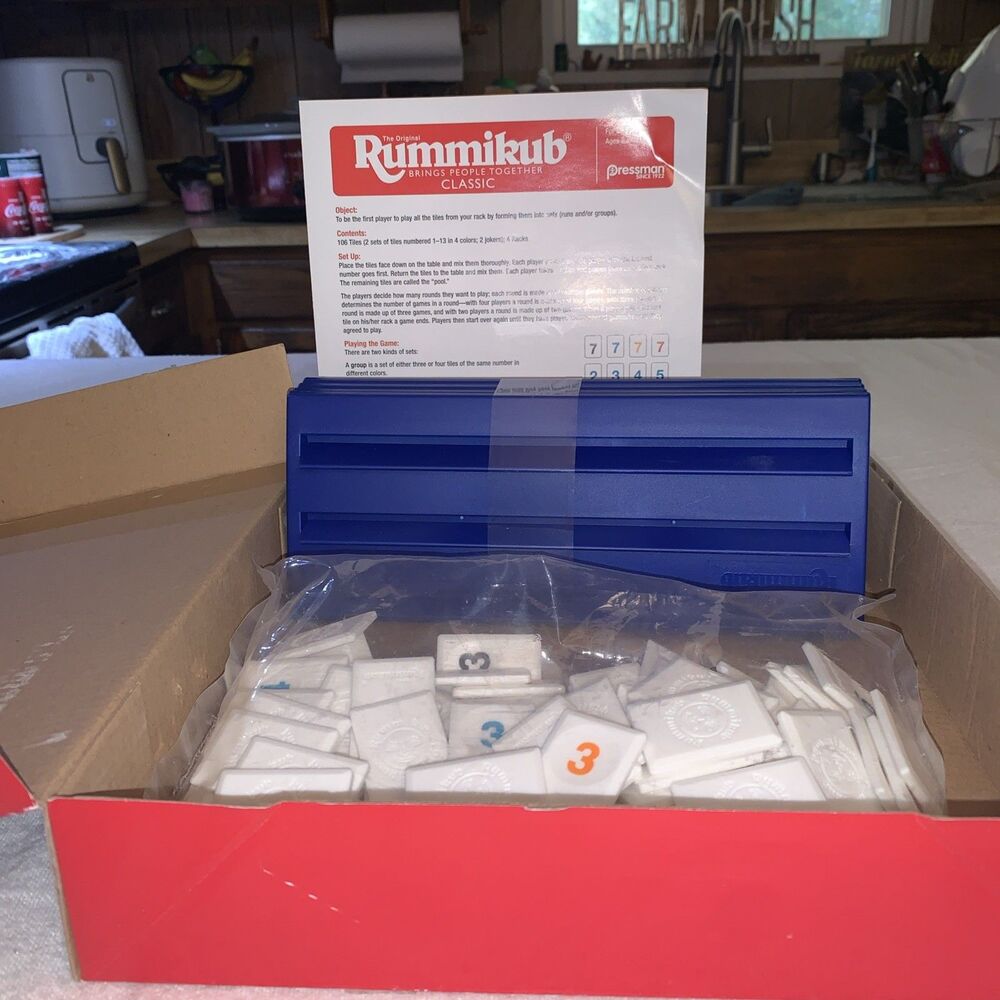 Pressman Rummikub Classic Edition Original Rummy Tile Game - Picture 3 of 3